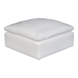 Terra Cream White Condo Ottoman - Ornate Home