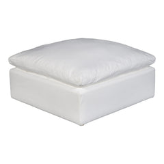Terra Cream White Condo Ottoman - Ornate Home