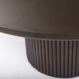 Terra Dark Brown 60" Round Pedestal Dining Table