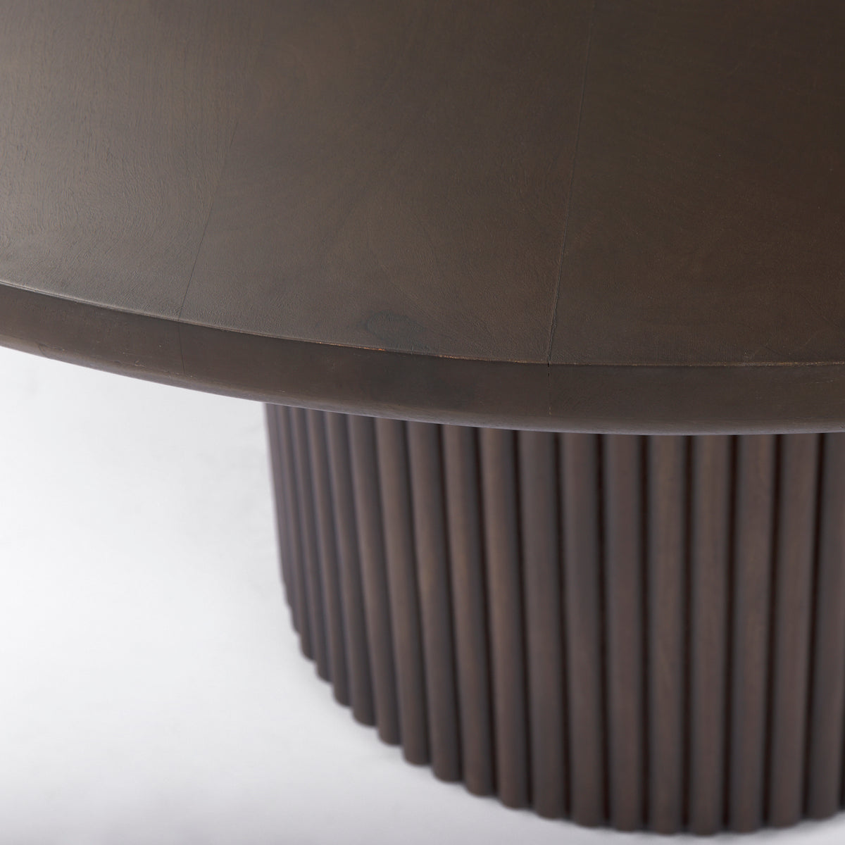 Terra Dark Brown 60" Round Pedestal Dining Table