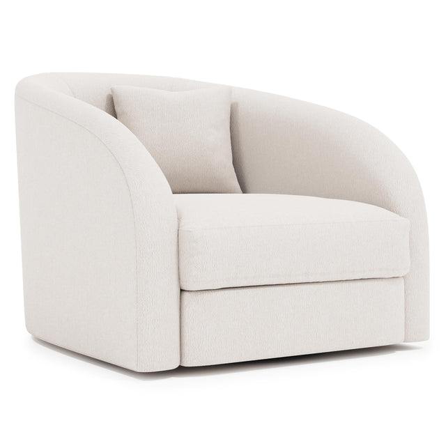 Terra Ivory Swivel Chair - Ornate Home