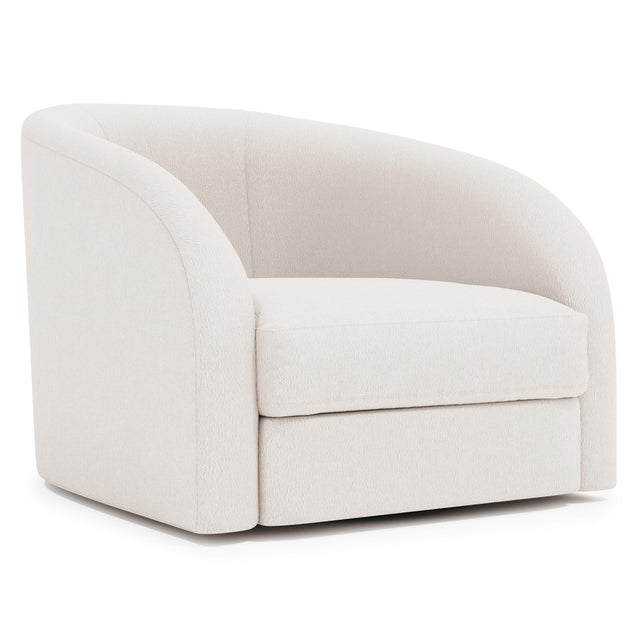 Terra Ivory Swivel Chair Without Pillows - Ornate Home