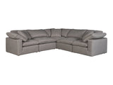 Terra Light Grey Condo Classic L Shaped Modular Sectional - Ornate Home