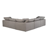 Terra Light Grey Condo Classic L Shaped Modular Sectional - Ornate Home