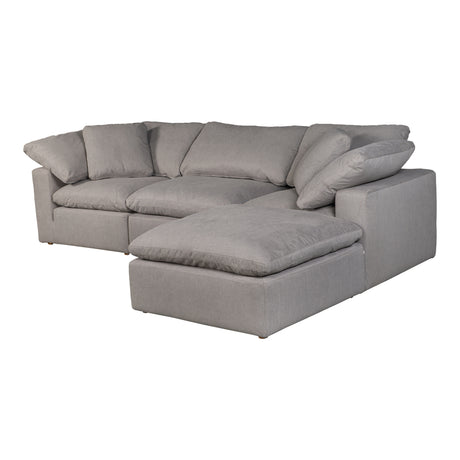 Terra Light Grey Condo Lounge Modular Sectional - Ornate Home