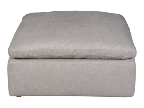 Terra Light Grey Condo Ottoman - Ornate Home