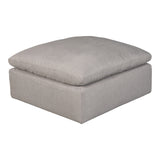 Terra Light Grey Condo Ottoman - Ornate Home