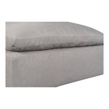Terra Light Grey Condo Ottoman - Ornate Home