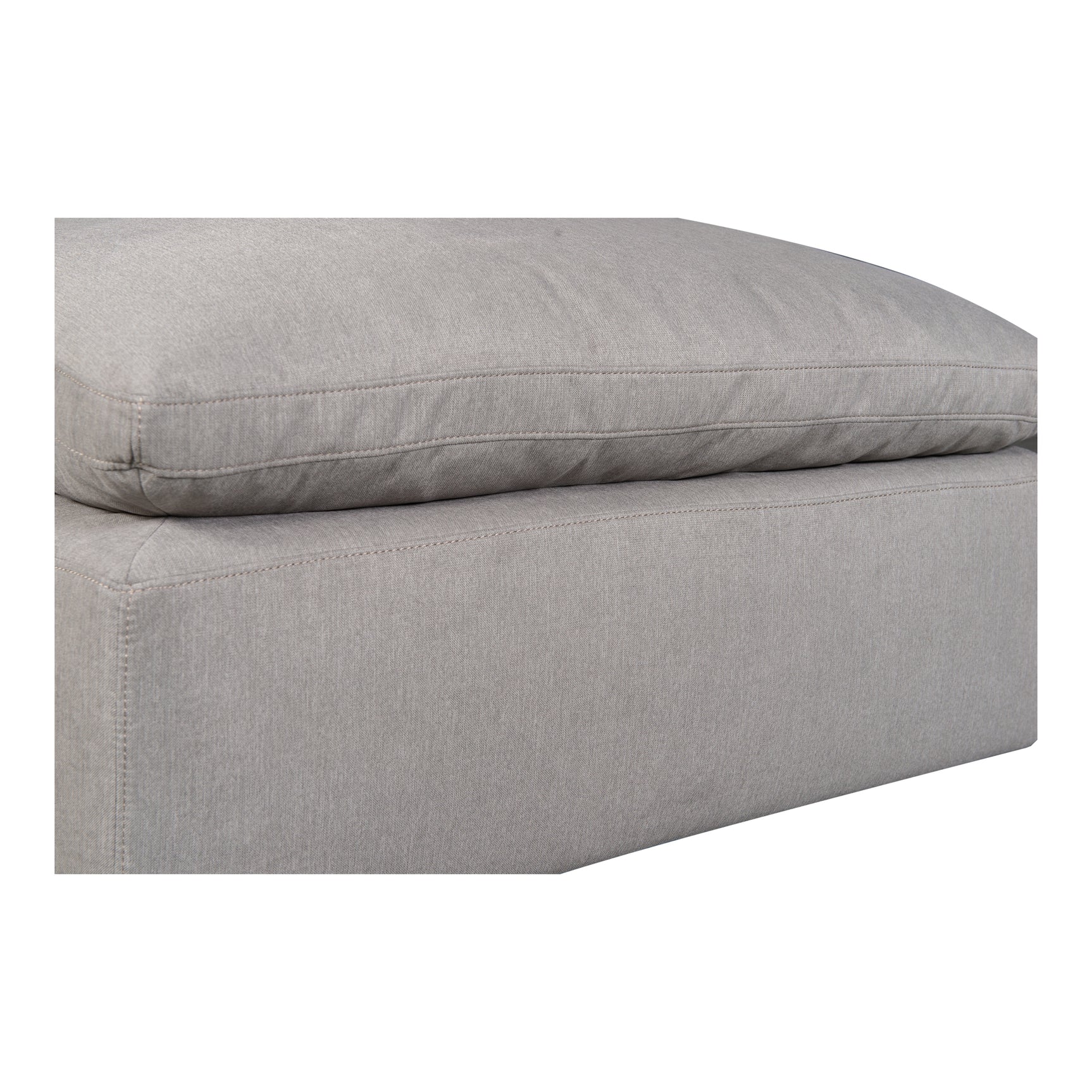 Terra Light Grey Condo Ottoman - Ornate Home