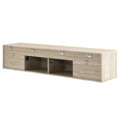 Terra Travertine 71" Wall-Mounted TV Stand - Ornate Home
