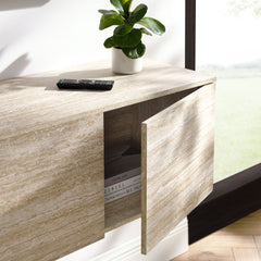 Terra Travertine 71" Wall-Mounted TV Stand - Ornate Home