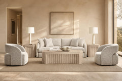 Terra White/Cream Sofa - Ornate Home