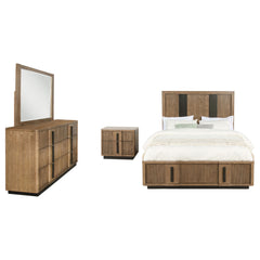 Terrace Ash Brown 4-piece California King Bedroom Set - Ornate Home