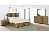 Terrace Ash Brown 4-piece Eastern King Bedroom Set - Ornate Home