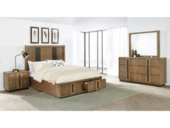 Terrace Ash Brown 4-piece Queen Bedroom Set - Ornate Home