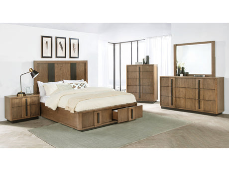 Terrace Ash Brown 5-piece California King Bedroom Set - Ornate Home