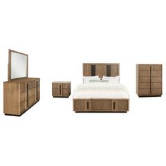 Terrace Ash Brown 5-piece Eastern King Bedroom Set - Ornate Home