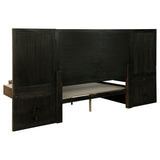 Terrace Ash Brown 5-piece Eastern King Wall Panel Bedroom Set - Ornate Home