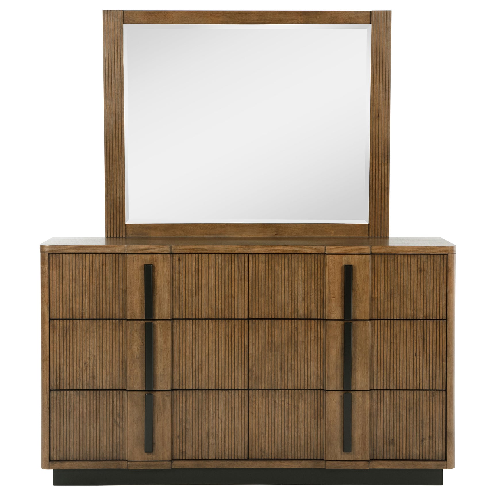 Terrace Ash Brown Dresser and Mirror - Ornate Home