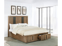Terrace Ash Brown Eastern King Storage Bed - Ornate Home