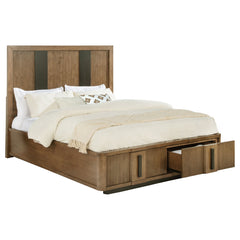 Terrace Ash Brown Eastern King Storage Bed - Ornate Home