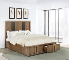 Terrace Ash Brown Queen Storage Bed - Ornate Home