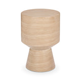 Terrace Beige Outdoor 22" Round Accent Table