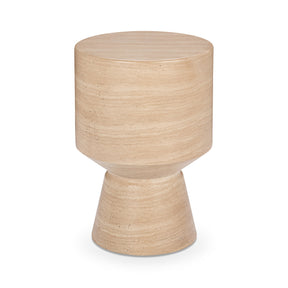 Terrace Beige Outdoor 22" Round Accent Table