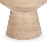Terrace Beige Outdoor 22" Round Accent Table