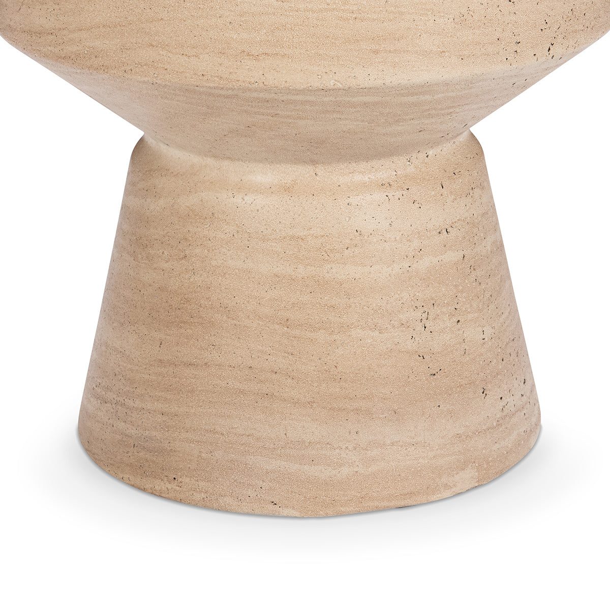 Terrace Beige Outdoor 22" Round Accent Table