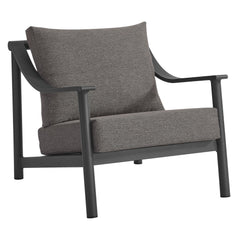 Terrace Carbon Graphite Outdoor Patio Aluminum Accent Armchair - Ornate Home