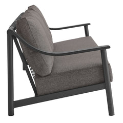 Terrace Carbon Graphite Outdoor Patio Aluminum Sofa - Ornate Home