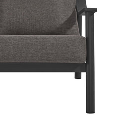 Terrace Carbon Graphite Outdoor Patio Aluminum Sofa - Ornate Home