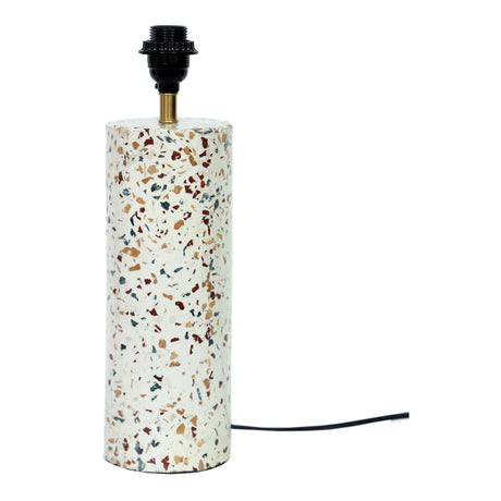 Terrazzo Cylinder Multicolor Table Lamp - Ornate Home