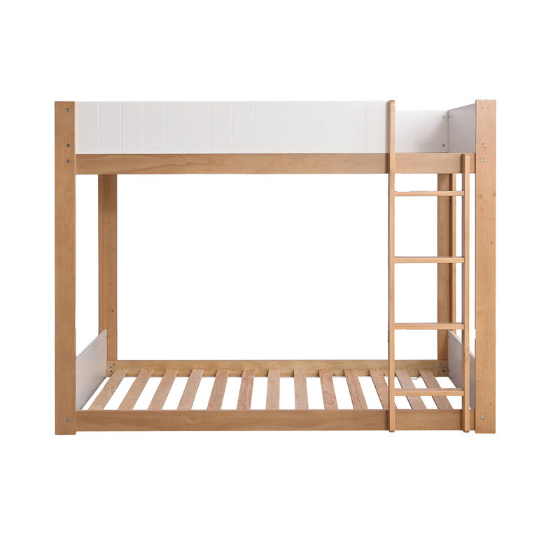 Terri White/Natural Twin/Twin Bunk Bed - Ornate Home