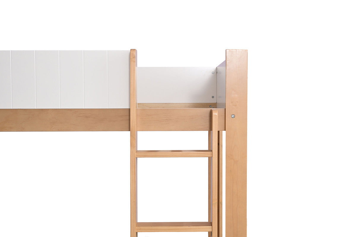 Terri White/Natural Twin/Twin Bunk Bed - Ornate Home