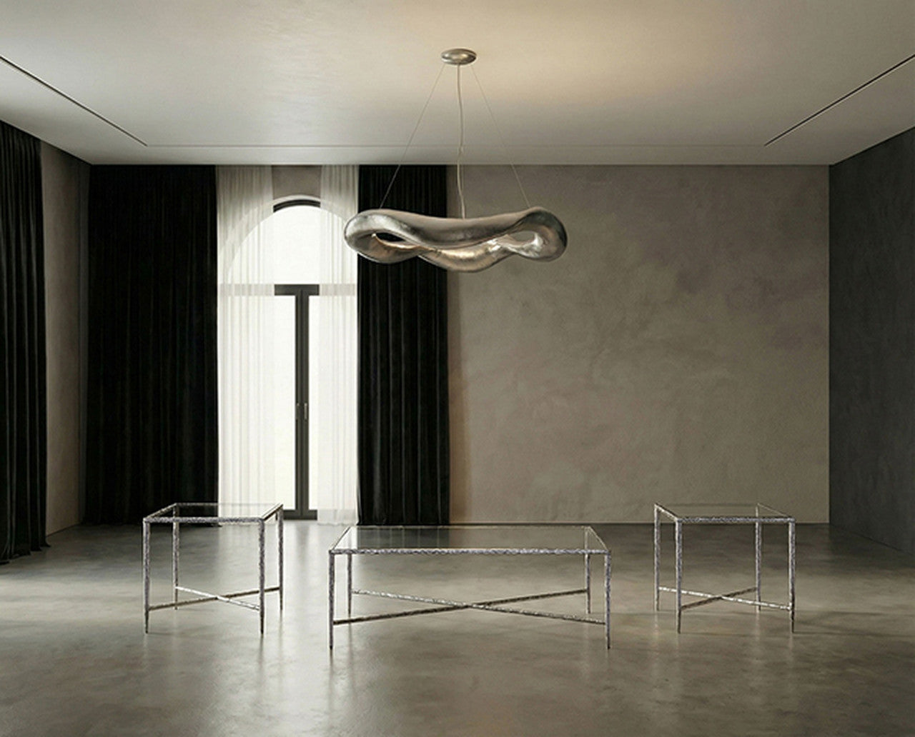 Terva Gunmetal Coffee Table - Ornate Home