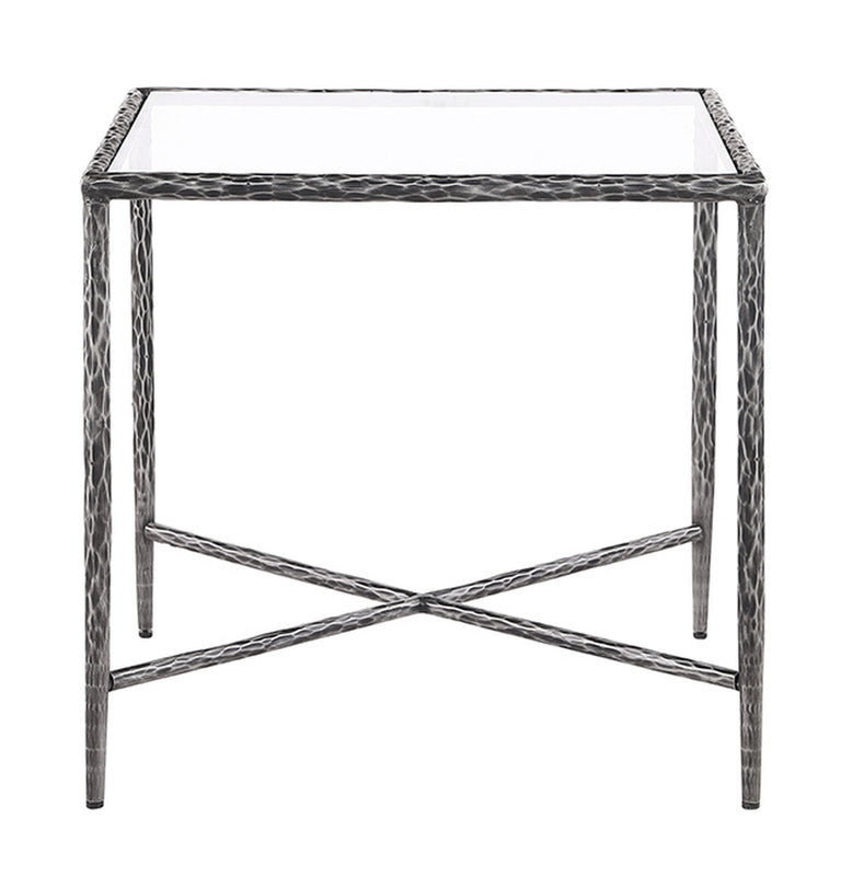 Terva Gunmetal End Table - Ornate Home