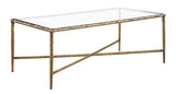 Terva Matte Gold Coffee Table - Ornate Home