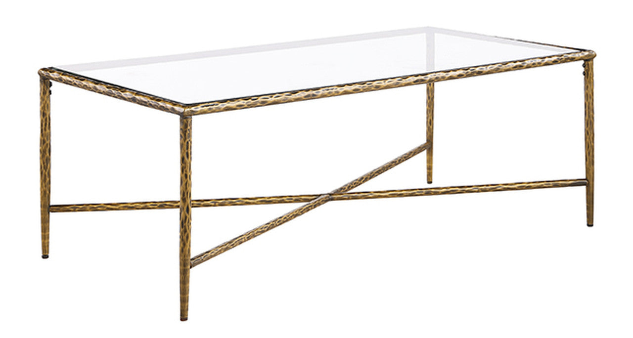 Terva Matte Gold Coffee Table - Ornate Home