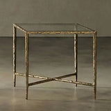 Terva Matte Gold End Table