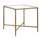 Terva Matte Gold End Table