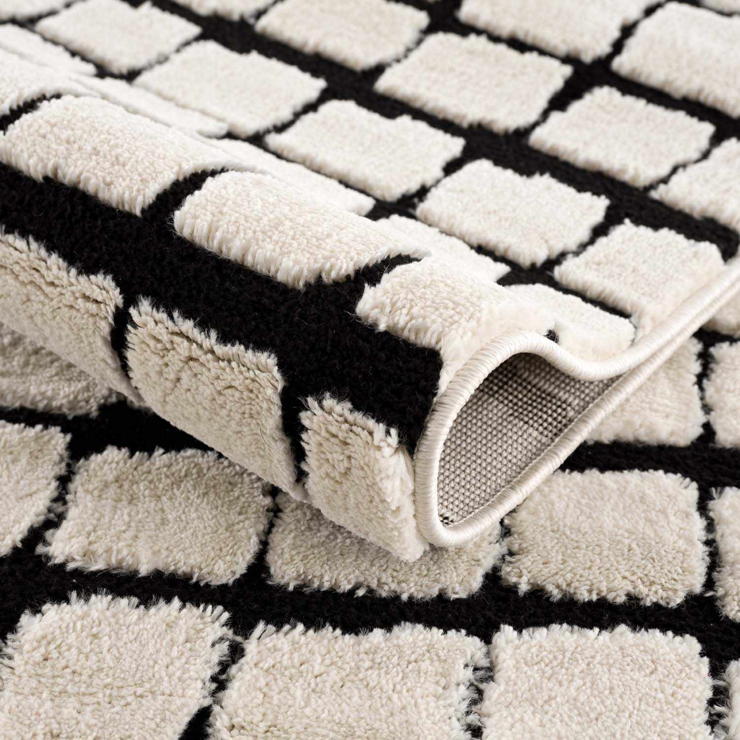Teshi Checkered Area Rug - Clearance - Ornate Home