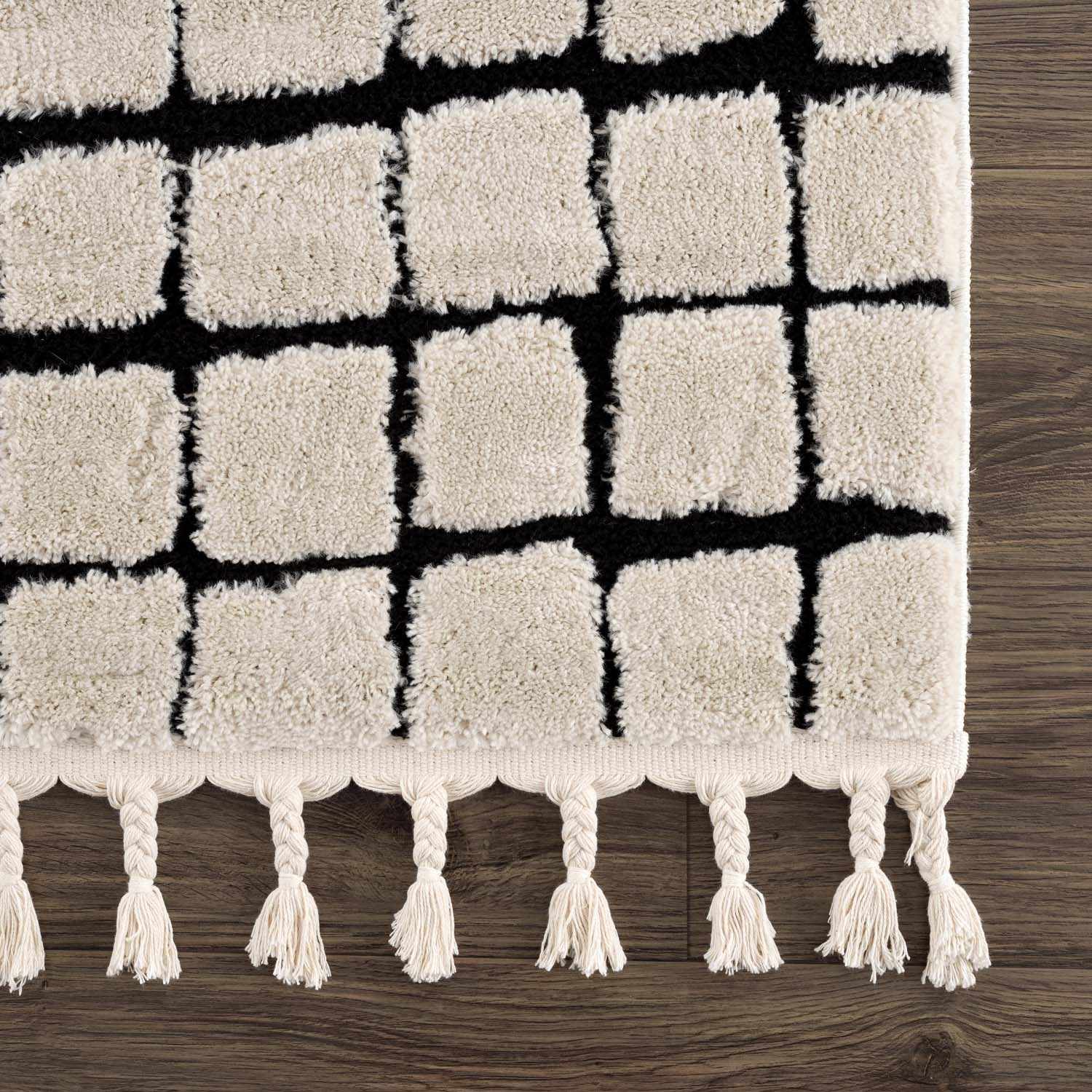 Teshi Checkered Area Rug - Ornate Home