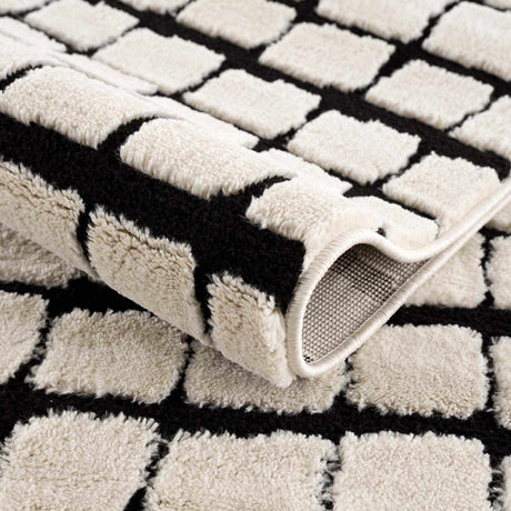 Teshi Checkered Area Rug - Ornate Home