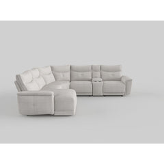 Tesoro Dark Gray 6-Piece Modular Power Reclining Sectional with Right Chaise - Ornate Home