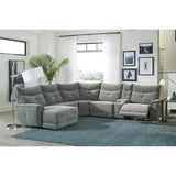 Tesoro Dark Gray 6-Piece Modular Reclining Sectional with Left Chaise - Ornate Home