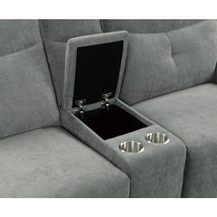 Tesoro Dark Gray 6-Piece Modular Reclining Sectional with Right Chaise - Ornate Home