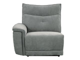 Tesoro Dark Gray Power Double Reclining Loveseat - Ornate Home
