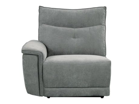 Tesoro Dark Gray Power Double Reclining Loveseat - Ornate Home